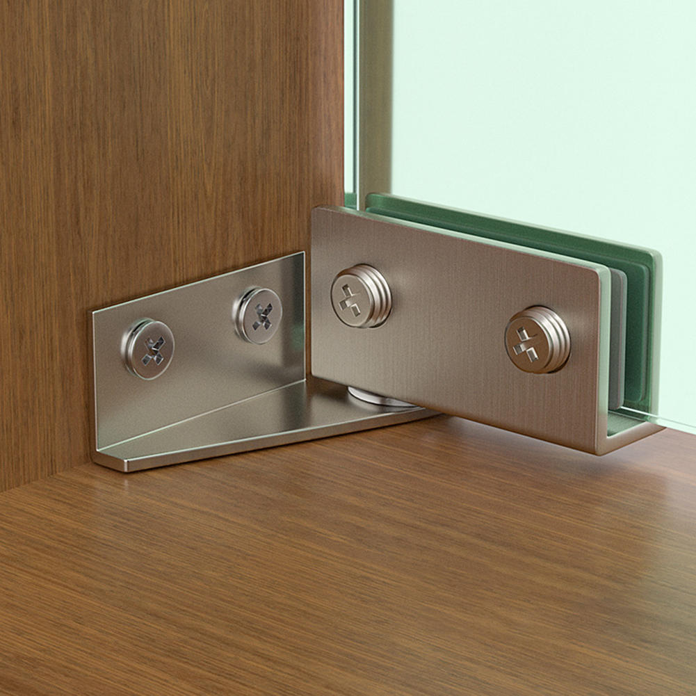 2PCS Non-Porous Glass Door Hin - Furniture Hardware Display ulasan dan harga