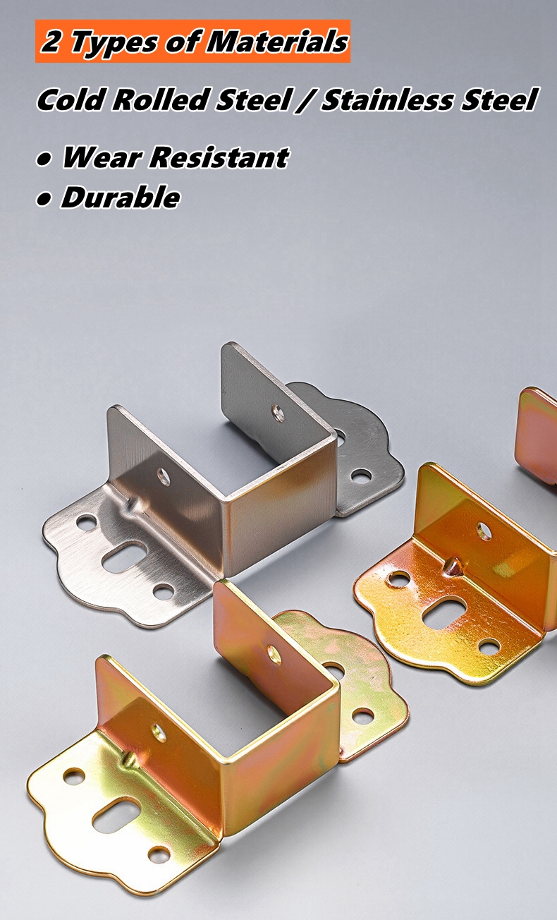 U Shape Bed Beam Support Metal - Furniture Hook Hardware ulasan dan harga