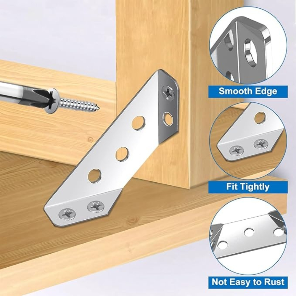 1-120Set Furniture Corner Conn - Furniture Hardware Screws ulasan dan harga