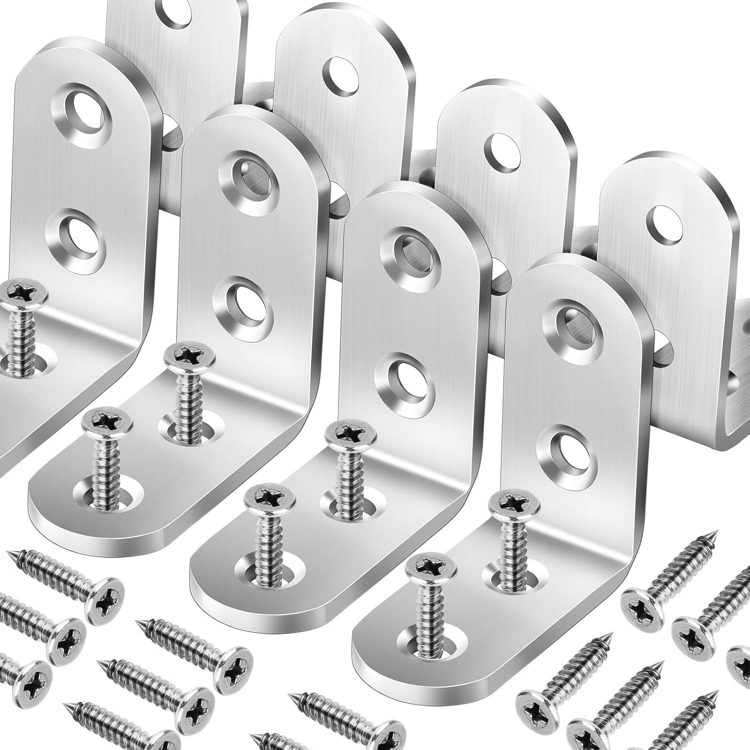 1/20pc Right Angle Bracket wit - Furniture Hardware Screws ulasan dan harga