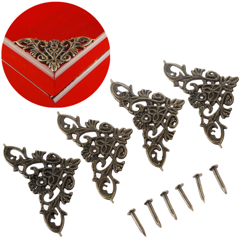 12pcs Antique Corner Brackets  - Furniture Hardware Antique ulasan dan harga