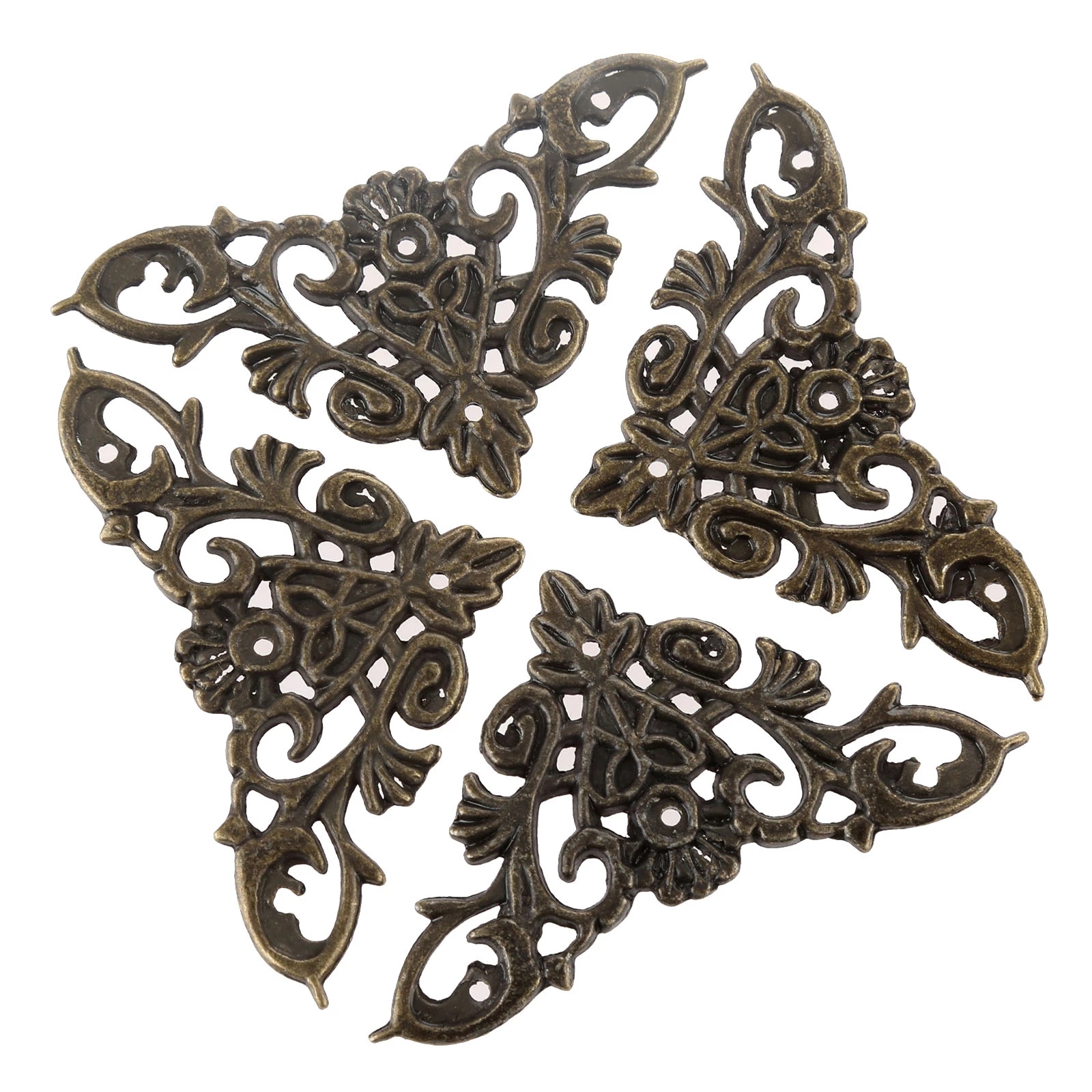 12pcs Antique Corner Brackets  - Furniture Hardware Antique ulasan dan harga