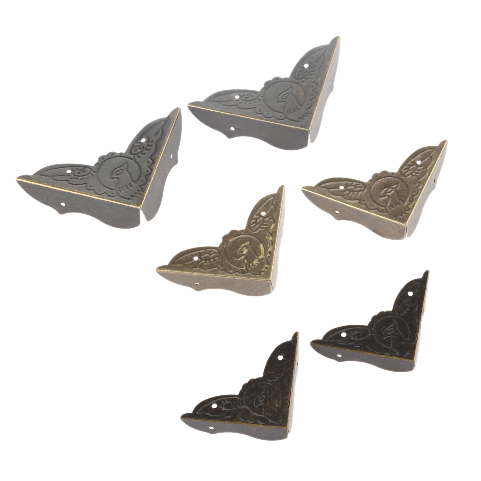 4Pcs Antique Brass Corner Brac - Furniture Hardware Antique ulasan dan harga