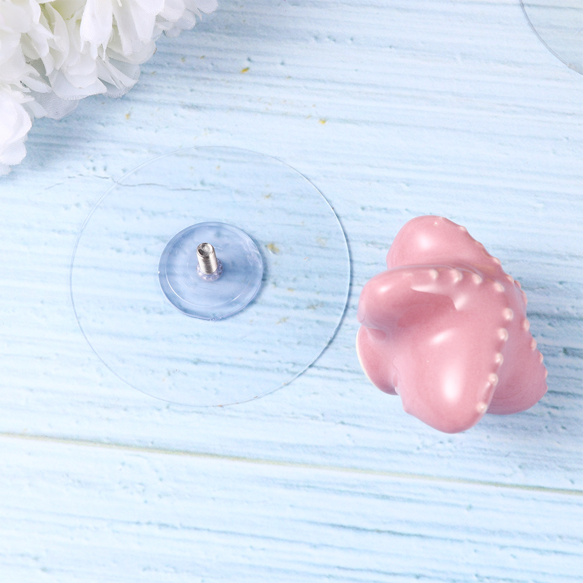 1Pcs Suction Pull Handle Ceram - Furniture Hook Hardware ulasan dan harga