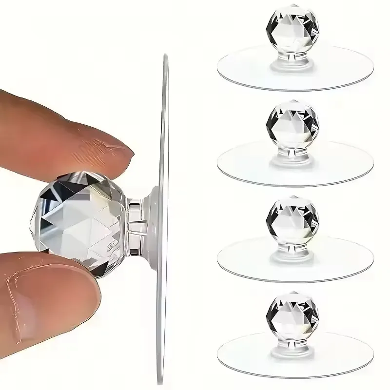 20pcs Transparent Crystal Door - Furniture Hardware Knobs ulasan dan harga