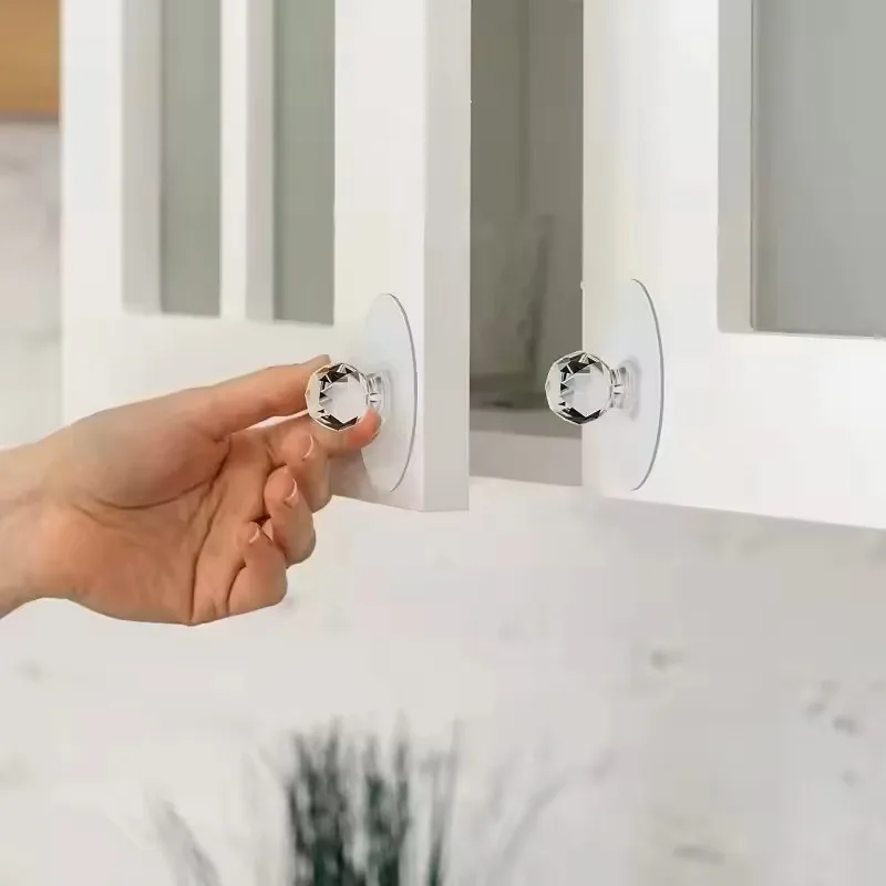 20pcs Transparent Crystal Door - Furniture Hardware Knobs ulasan dan harga