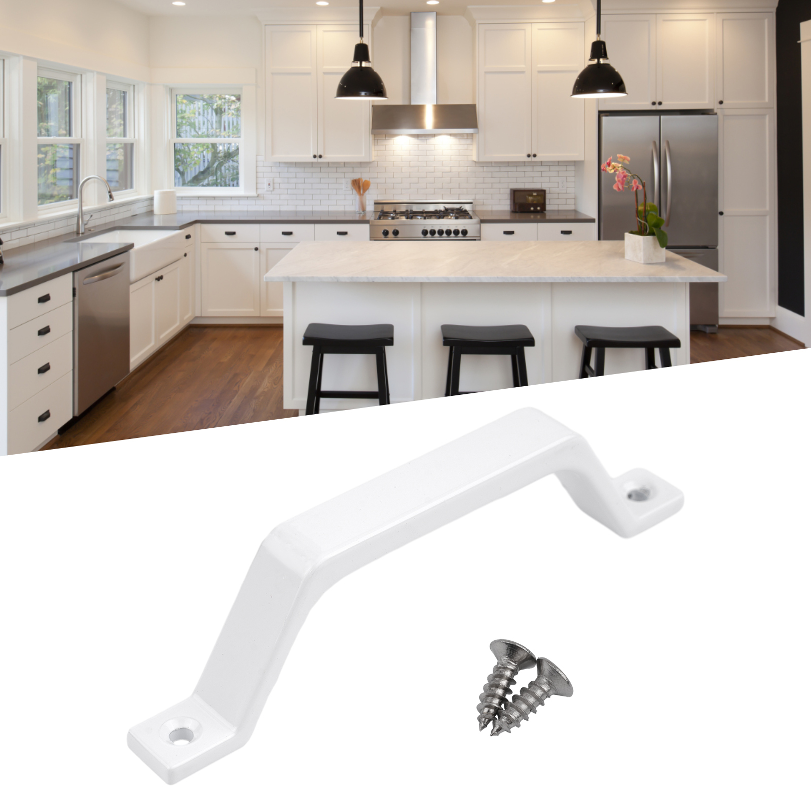 1pc Sliding Barn Door Handle P - Furniture Hardware Screws ulasan dan harga