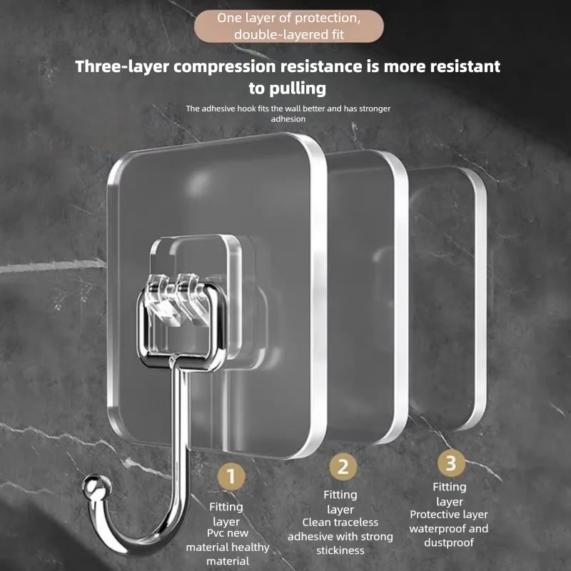 Big Size Adhesive Hook/Home Fu - Furniture Hook Hardware ulasan dan harga